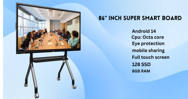 86 inch Super smart board available with 3 years of warranty
