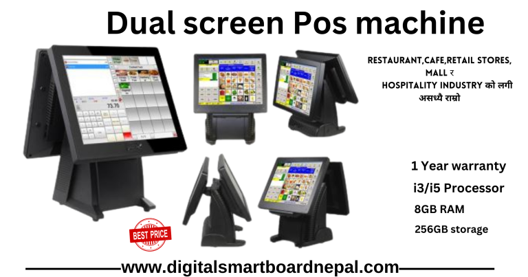 Pos system dual screen; pos machine price in Nepal
